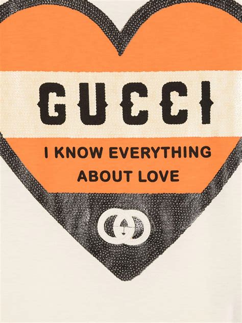 gucci i know everything about love shirt